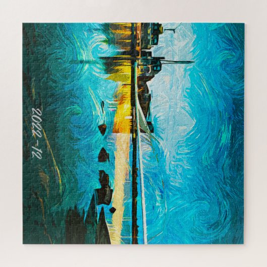 Jigzaag Puzzle - Uitdaging - Helsinki Finland Legpuzzel (Horizontaal)