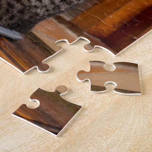 Jigzaag Puzzle van twee katten samen Legpuzzel (Zijkant)