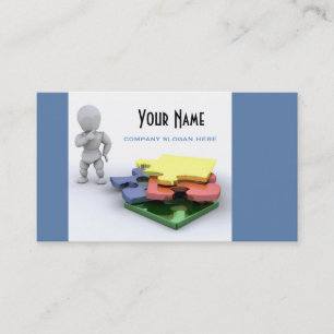 Jigzaag Puzzle Visitekaartje