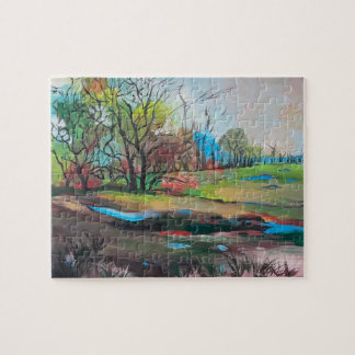 Jigzaag Puzzle Zeer  Landschap door JP Denyer Legpuzzel