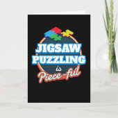 Jigzaag Puzzling Jigzaag Puzzle Hobby Game Kaart (Voorkant)