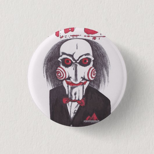 Jigzaag Ronde Button 3,2 Cm (Voorkant)