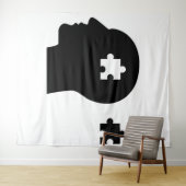 Jigzaag Tapestry Wandkleed (In Situ (horizontaal))