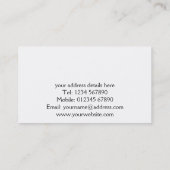 Jigzaag Visitekaartje (Achterkant)