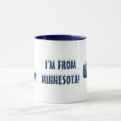 JIJ BECHA! IK BEN VAN MINNESOTA! FUN CUTE MOK (Midden)