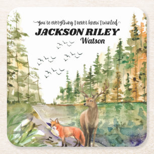 Jij bent alles wat ik nooit wist dat ik wilde Wild Vierkante Kartonnen Onderzetter