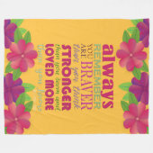 Jij bent Brave Fleece Deken (Voorkant (Horizontaal))