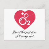 Jij bent dat deel van mij dat ik altijd nodig zal  briefkaart (Voorkant)