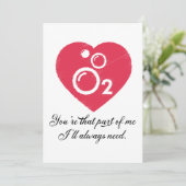 Jij bent dat deel van mij dat ik altijd nodig zal feestdagenkaart (Staand voorkant)