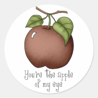 Jij bent de appel van mijn oog ronde sticker
