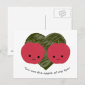 Jij bent de Apple van mijn oog Briefkaart (Voorkant / Achterkant)