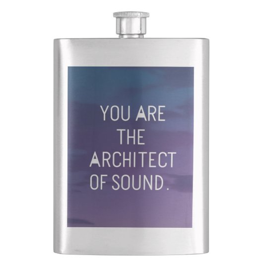 Jij bent de architect van geluid flacon (Voorkant)
