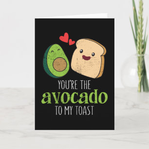 Jij bent de avocado bij mijn toast Schattig Kawaii Kaart