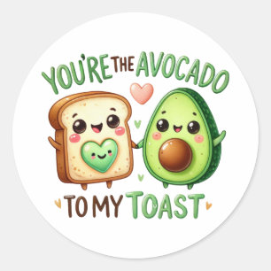 Jij bent de avocado van mijn toast - Sticker