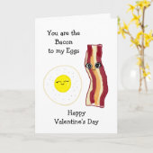 Jij bent de bacon van mijn Valentijnsdag Kaart (Gele Bloem)
