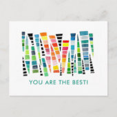 Jij bent de Beste Dank Je Briefkaart (Voorkant)