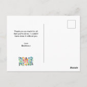 Jij bent de Beste Dank je wel Briefkaart (Achterkant)