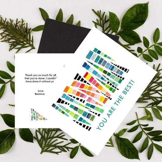 Jij bent de Beste Dank je wel Briefkaart