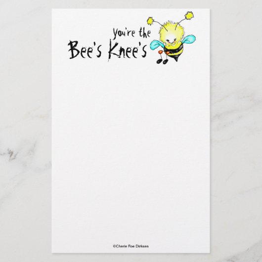 Jij bent de bijenknie. briefpapier (Voorkant)