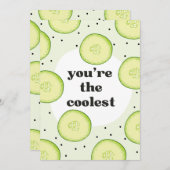 JIJ BENT DE COOLSTE FEESTDAGENKAART (Voorkant / Achterkant)