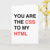 Jij Bent De CSS Voor Mijn HTML Kaart (Gele Bloem)