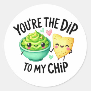 Jij bent de dip naar mijn chip - Stickers