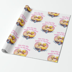 Jij bent de eend naar mijn vijver - Romantisch een Cadeaupapier