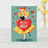Jij Bent De Hart Kaart (Gele Bloem)