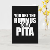 Jij bent de hummus bij mijn pita kaart (Gele Bloem)