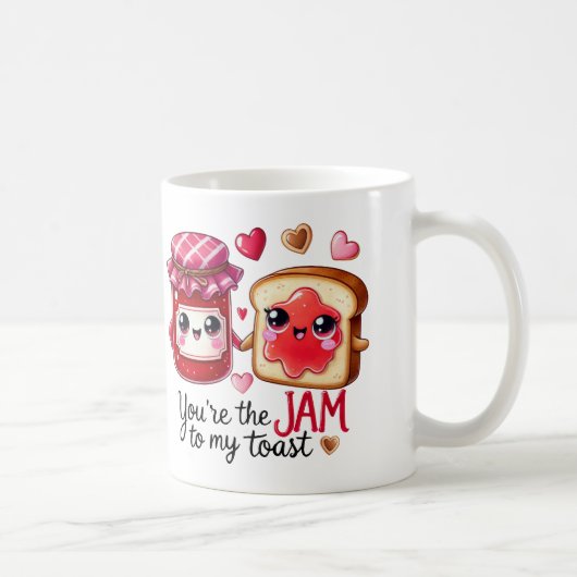 "Jij bent de Jam naar mijn Toast - Mok (Rechts)