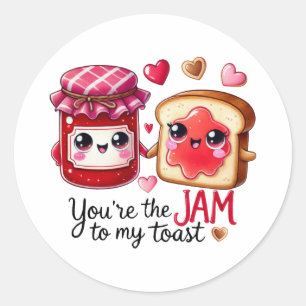 Jij bent de jam naar mijn toast - Stickers