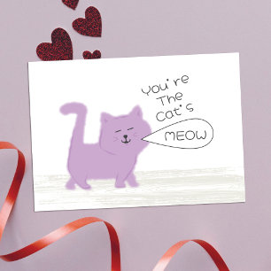 Jij bent de kat van de bovenste plank Mini Valenti Notitiekaartje