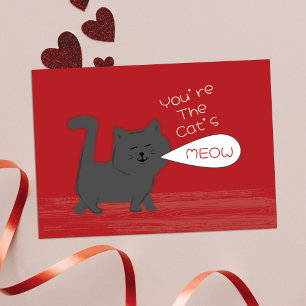 Jij bent de kat van de bovenste plank Mini Valenti Notitiekaartje
