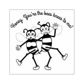 Jij bent de knieën van de bij 	rubberstempel (Afrduk)