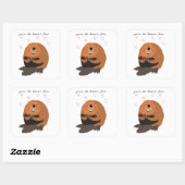 Jij bent de koorts van de bever vierkante sticker (Vel)
