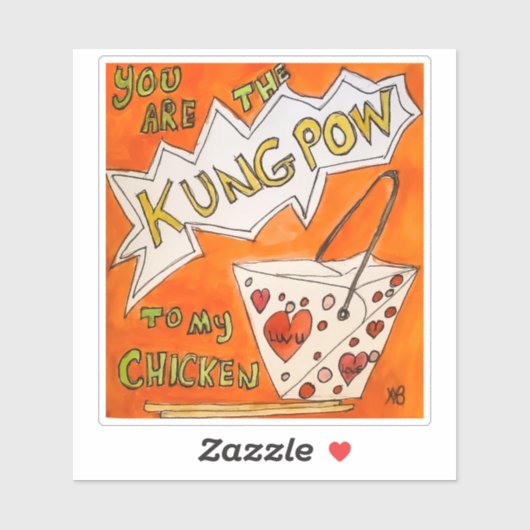 Jij bent de Kungpow Sticker (Vel)