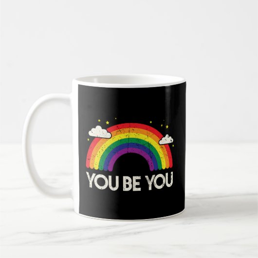 Jij bent de LGBT-steun Rainbow Koffiemok (Links)