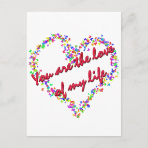 Jij bent de liefde van mijn leven briefkaart
