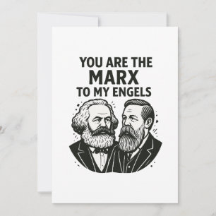 Jij bent de Marx van mijn Engels Valentijn Kaart