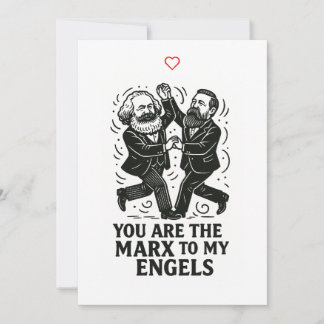Jij bent de Marx van mijn Engels Valentijn Kaart
