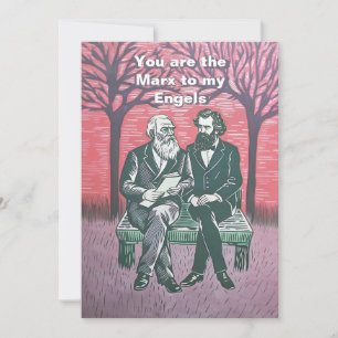 Jij bent de Marx voor mijn Engels Valentijnskaart Feestdagenkaart