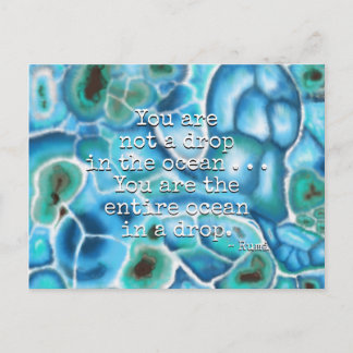 Jij bent de Oceaan - Larimar Crystal Kunst Feestdagenkaart