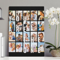 Jij bent de One Romantic 20 Photo Collage Black