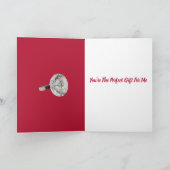 Jij bent de perfecte cadeau voor mij Wenskaart Kaart (Binnen)