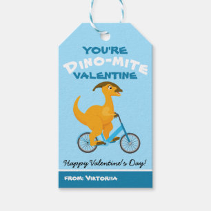 Jij bent Dino-mite! School kinder Valentijn dinosa Cadeaulabel