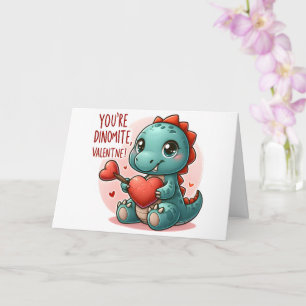 Jij Bent Dinomite Valentijn Schattige Dinosaur Lie Kaart