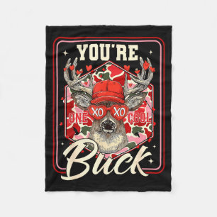 Jij bent één coole Buck camouflage Valentijnsdag H Fleece Deken