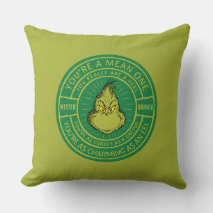 Jij Bent Een Gemeen Heerschap Grinch Badge Kussen