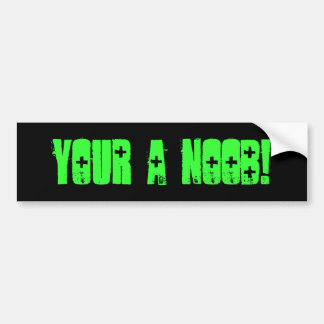 Jij bent een Noob! Bumpersticker