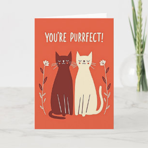 Jij Bent Een Purrfecte Valentijnskaart Kaart